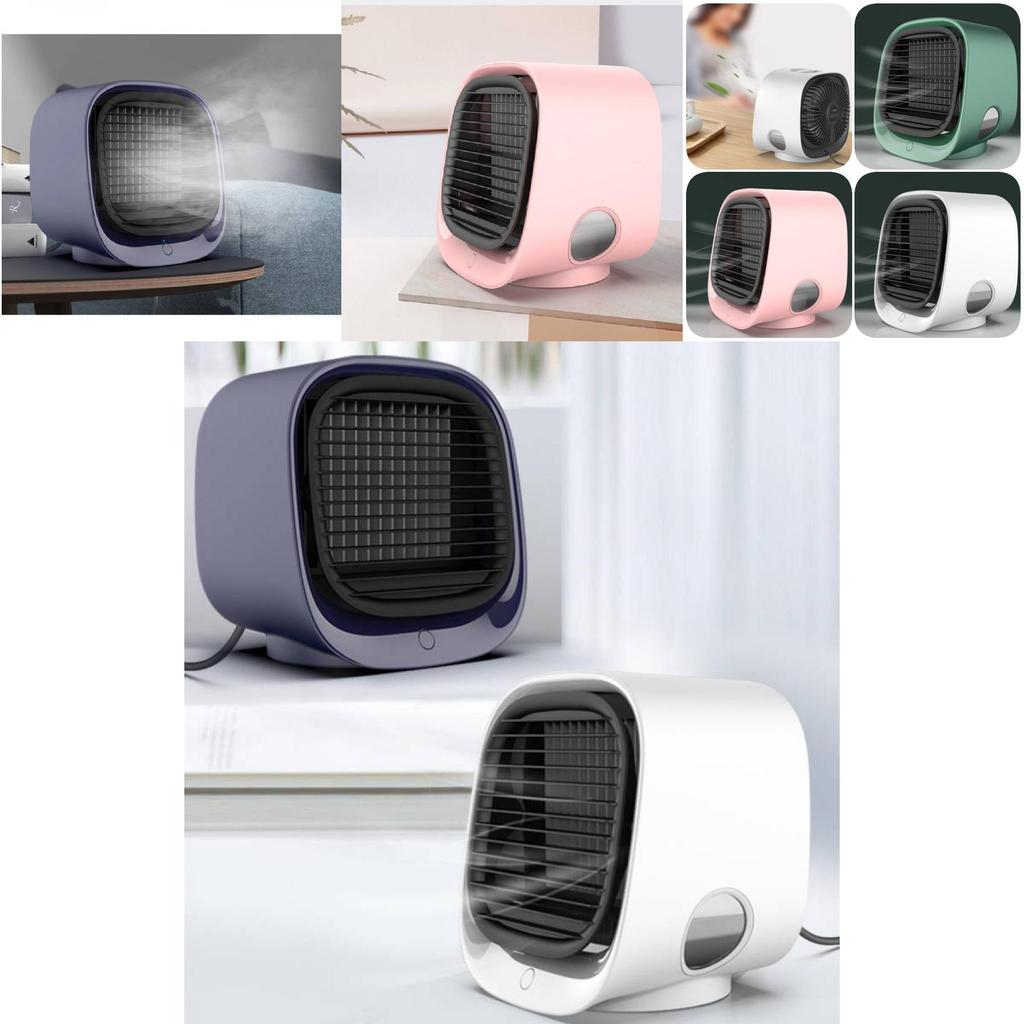 Portable Usb Desk Air Cooler Powerful Cooling Mini Fan With Humidifier For Home And Office Use