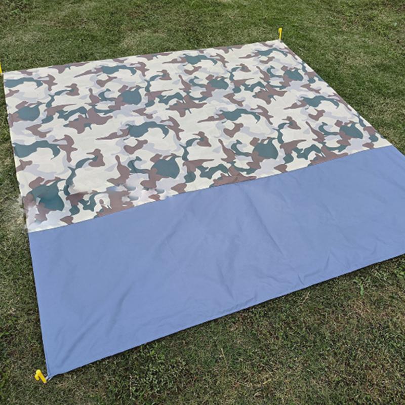 Covoraș pentru cort rezistent la uzură pentru camping, amprentă la sol, impermeabilă, nailon, pentru picnic, pentru plajă, prelată pentru cort în aer liber