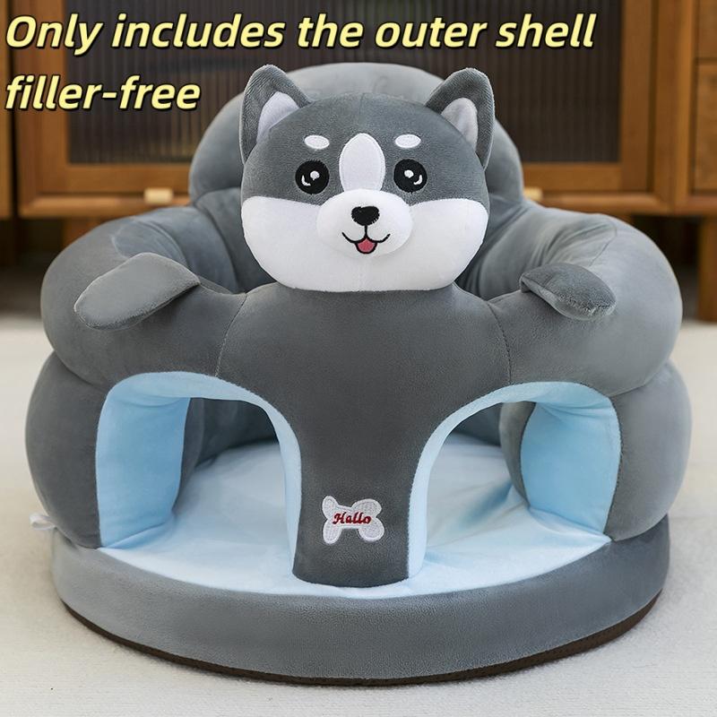 1 Stück Kleinkind-Nest-Puff Waschbar Ohne Füllung Süßes Baby-Sofa Stützsitzbezug Plüschstuhl Sitzlern-Stuhl Fütterungsstuhl