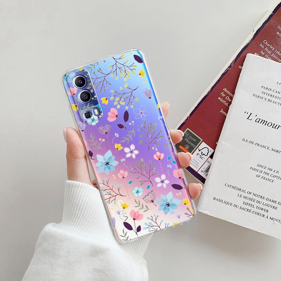 For Vivo Y72 5G Case V2041 Silicone Soft Transparent TPU Phone Cover For Vivo Y52 vivoY72 Y 72 52 5G Case Funda Protective Coque