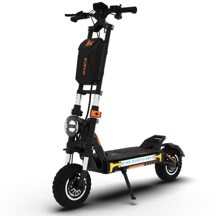 KuKirin G4 Max Trottinette électrique adulte Autonomie 95km 85km/h Moteur 3200W Pneus Tout-Terrain 12 pouces Batterie 48V35.2Ah Noir