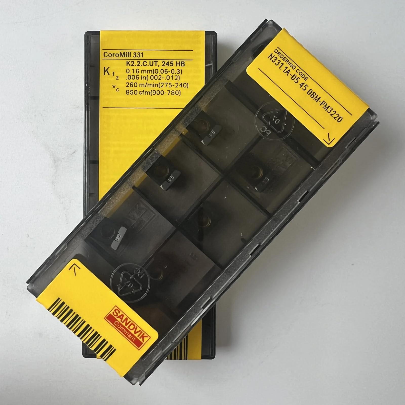 

Original Sandvik / N331.1A-054508M-PM 3220 /CNC lathe carbide blade tool 10 Pcs