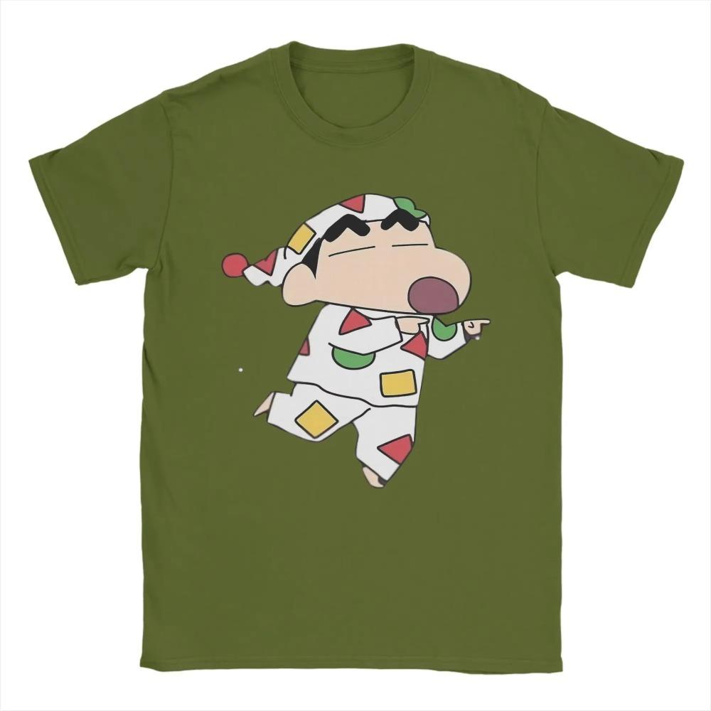 Crayon Shin-Chans T-Shirt Summer Japanese Cartoon Cotton T Shirts For Couple Custom DIY Tee Shirt Short Sleeve Y2K Fun Clothes
