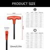 10Pcs Hexagonal Screwdriver Wrench T-shaped Driver Wrench Key Inner Hex Spanner 2-10mm For Repairing Manual Tool