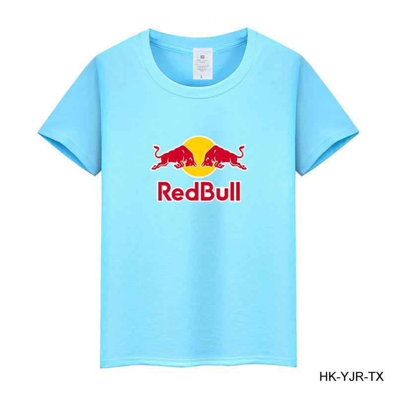 Red Bull Summer Men's T-shirt High Quality Cotton Short-sleeved Print T-shirt Women's T-shirt Fashion Sports Shirt Casual Jogging Top
