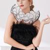 Themed Party Neck Ruff For Jester Costume Breathable Mesh Collar Neckpiece Halloween Transformation Accessory