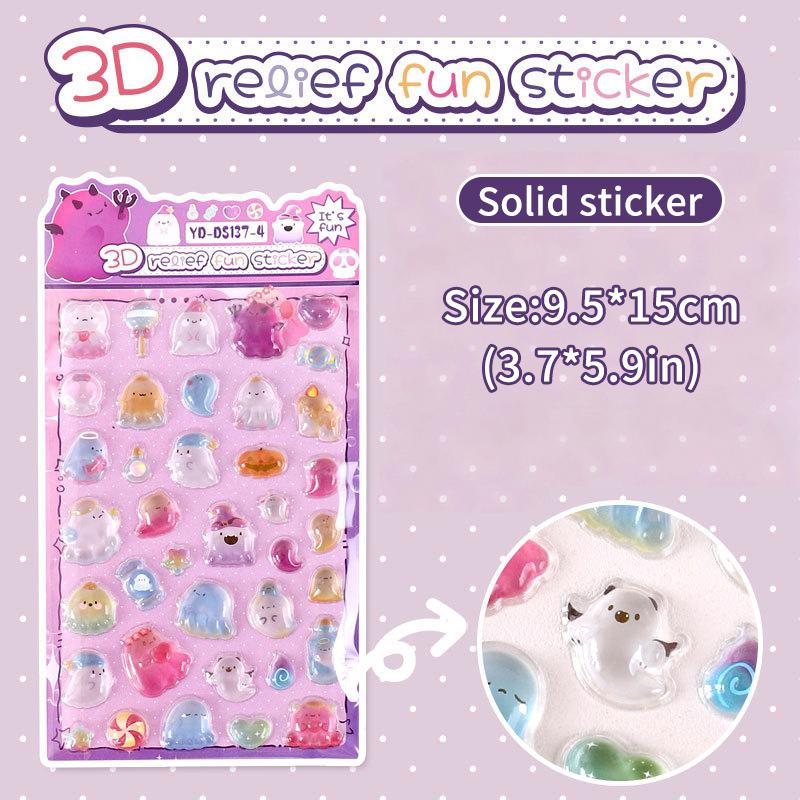 Sigillo a Goccia Bonbon Capibara 3D Caramelle Gelatina Adesivi Animali Carini per Scrapbooking Fai da Te Libri Stile Giapponese Adesivo per Cover del Telefono
