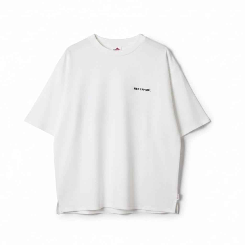Cap Printed Unisex RE26SU09 WHITE M [Red Girl] Short-Sleeve T-Shirt (Cooling Fabric) / /