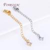 8 Types Full Length 70mm 18K Real Gold Plated Brass Extended Extension Tail Chain with Lobster Clasps, Chain Extender