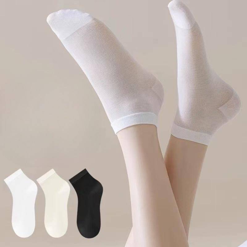 

Women s Spring and Summer Thin Invisible Mesh Breathable Ice Silk Socks 1 pair білий