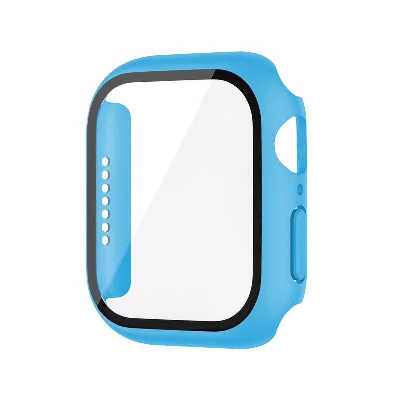 Tempered Glass+Case For Watch 38mm 40mm 41mm 42mm 44mm 45mm 46mm Screen Protector Protective Cover iWatch 10 8 7 9 6 SE 5