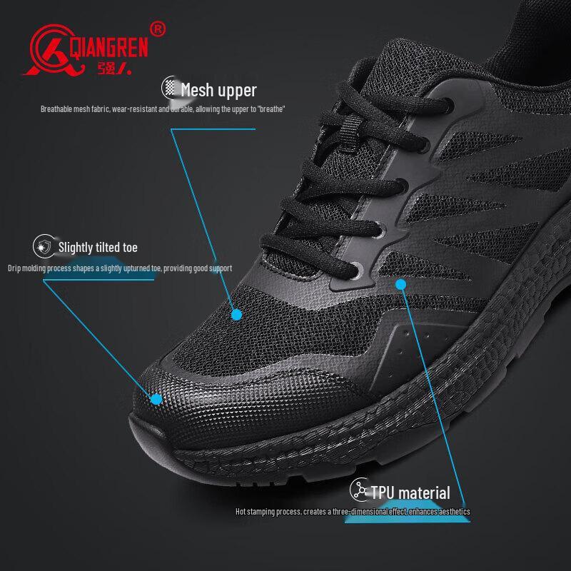 Qiangren Men s Anti-Puncture Outdoor Training & Running Shoes EU 39