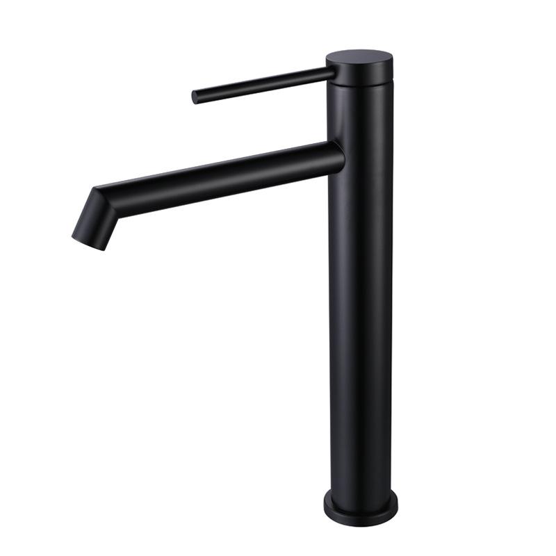 Black Bathroom Hot And Cold Mixed Water Basin Faucet 304 Stainless Steel Drawing Gold Deck Mounted Mixer Sink Tap Crane