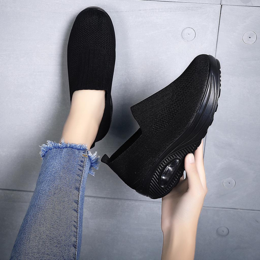 Nuove Scarpe da Donna con Suola Spessa e Cuscino d'Aria, Comode per lo Sport Casual, Traspiranti e con Suola Morbida Intrecciata per Donna