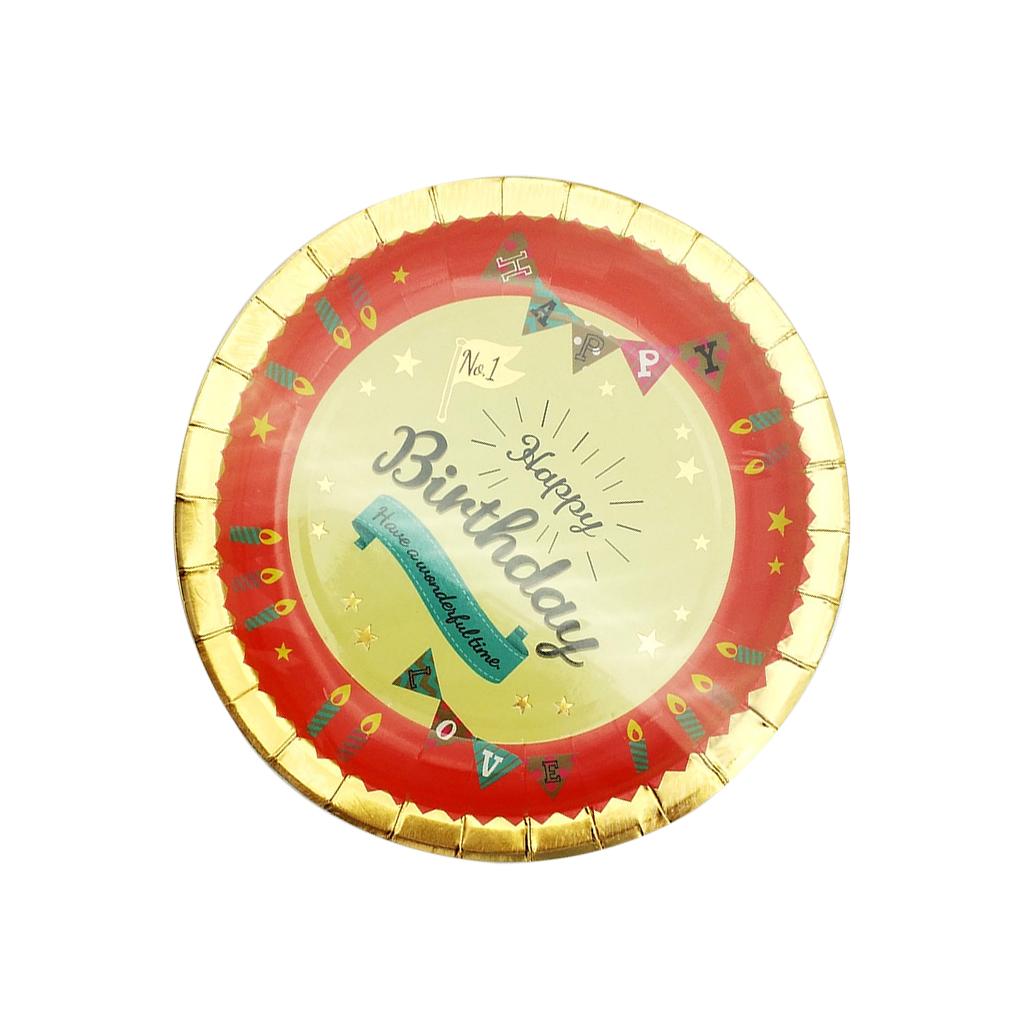 6Pcs Disposable Cakes Paper Tray Round Cake Boards Dessert Plates Cardboard Circle Bases for Birthday Day