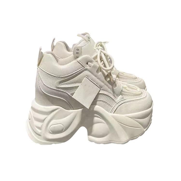 Korean Version of Internet Celebrity Dad Shoes Women's Height Increase Platform Versatile 2025 Autumn New Small Casual Sports Shoes Tide