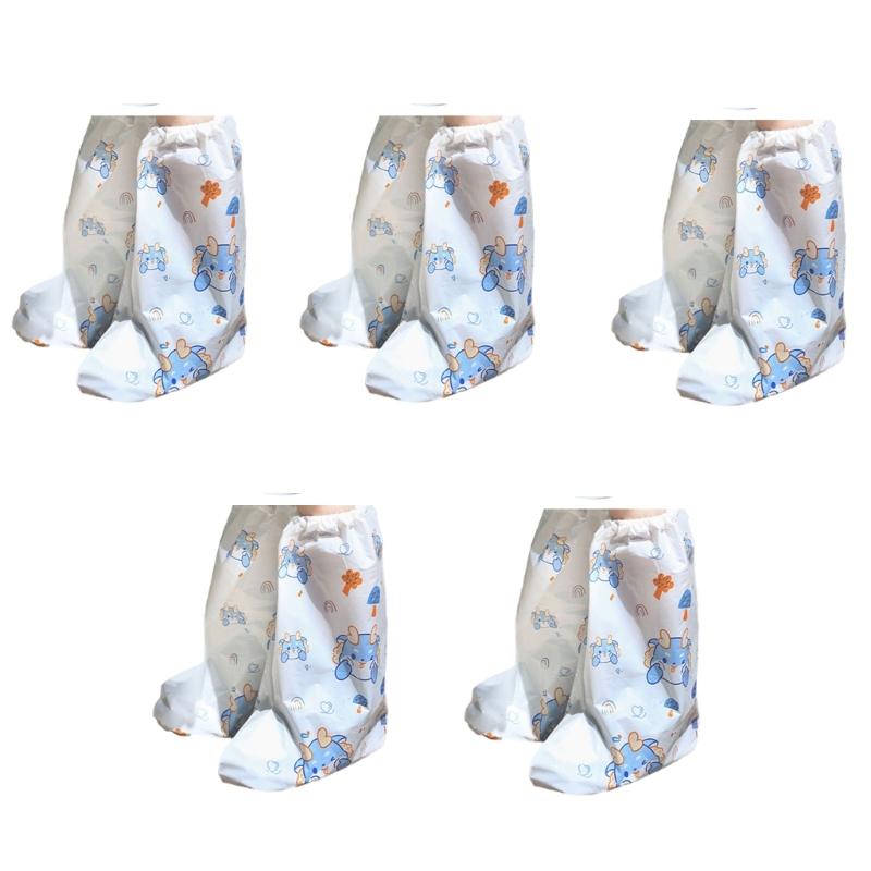 High Top Design Shoe Covers Disposable Water Resistant Boot Covers Overshoes Shoe Protectors Thickened Rain Shoes