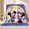 3D Mickey and Minnie Mouse Blankets Ultra Soft Cozy Blanket Lightweight Fleece Fuzzy Plush Throw Blankets for Bed Chair Gifts