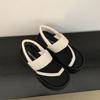 South In the South Black Small Man Platform Sandals Women's 2025 New Summer Wear Premium Cool Slippers