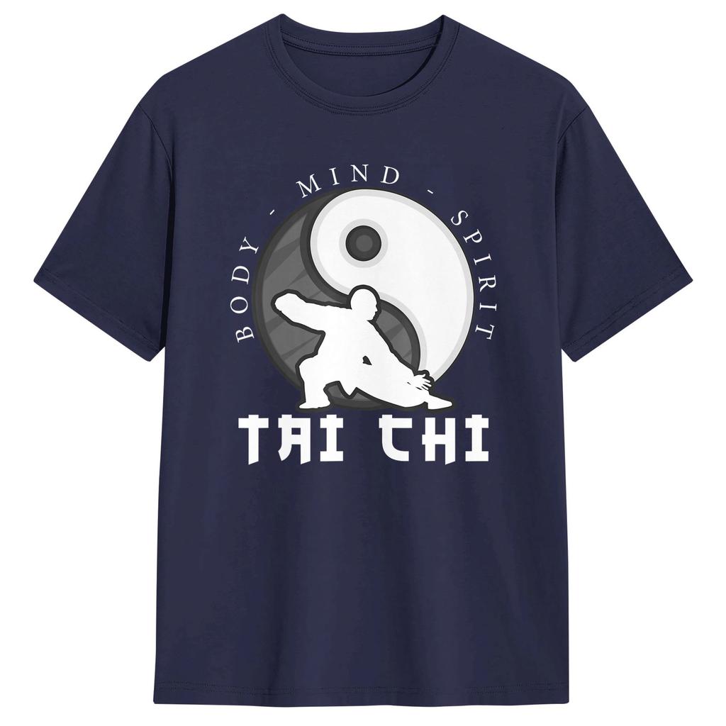Tai Chi T Shirt Unisex Cotton Funny Tshirt Round Collar Tees Short Sleeve Tops 6xl