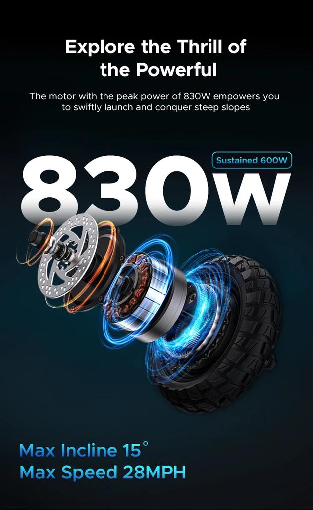 Y600 2025 EU Neu 830W Erwachsener Elektroroller 48v 18.2ah Max. Geschwindigkeit 45km/h Hydraulische Bremse Abnehmbarer Sitz Faltbarer Escooter