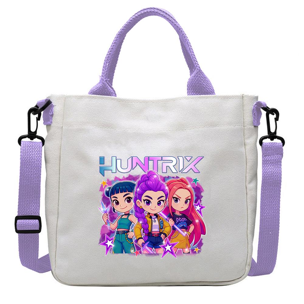 KPop Demon Hunters Anime Women's Crossbody Bag Aesthetics KPop Demon Hunters 2025 Shoulder Bags Korean Fashion  Messenger Bag
