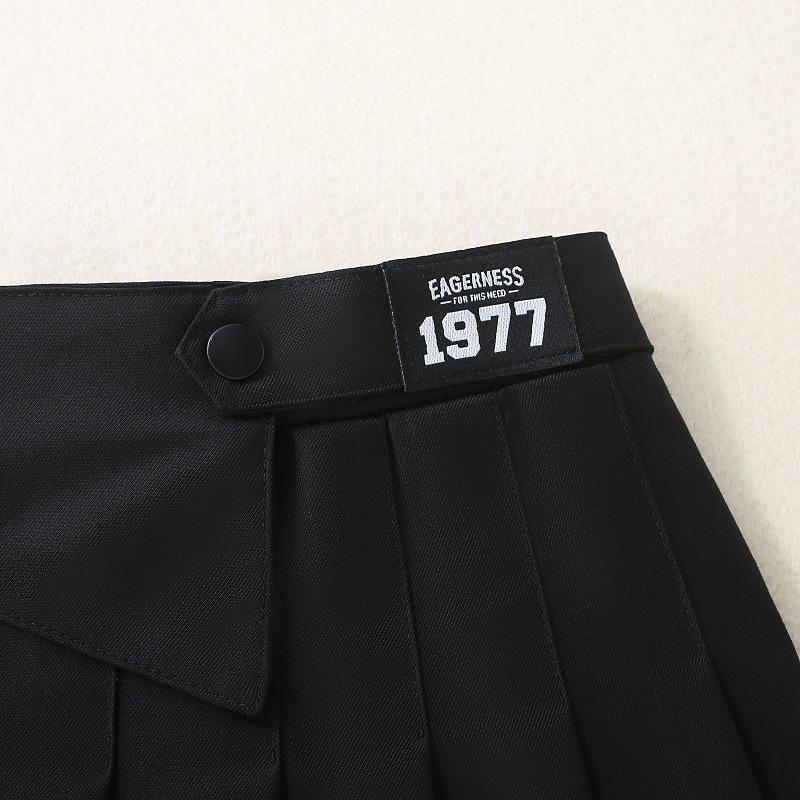 Fusta plisata fata de primavara/toamna 2025: Fetiță Western College Style JK