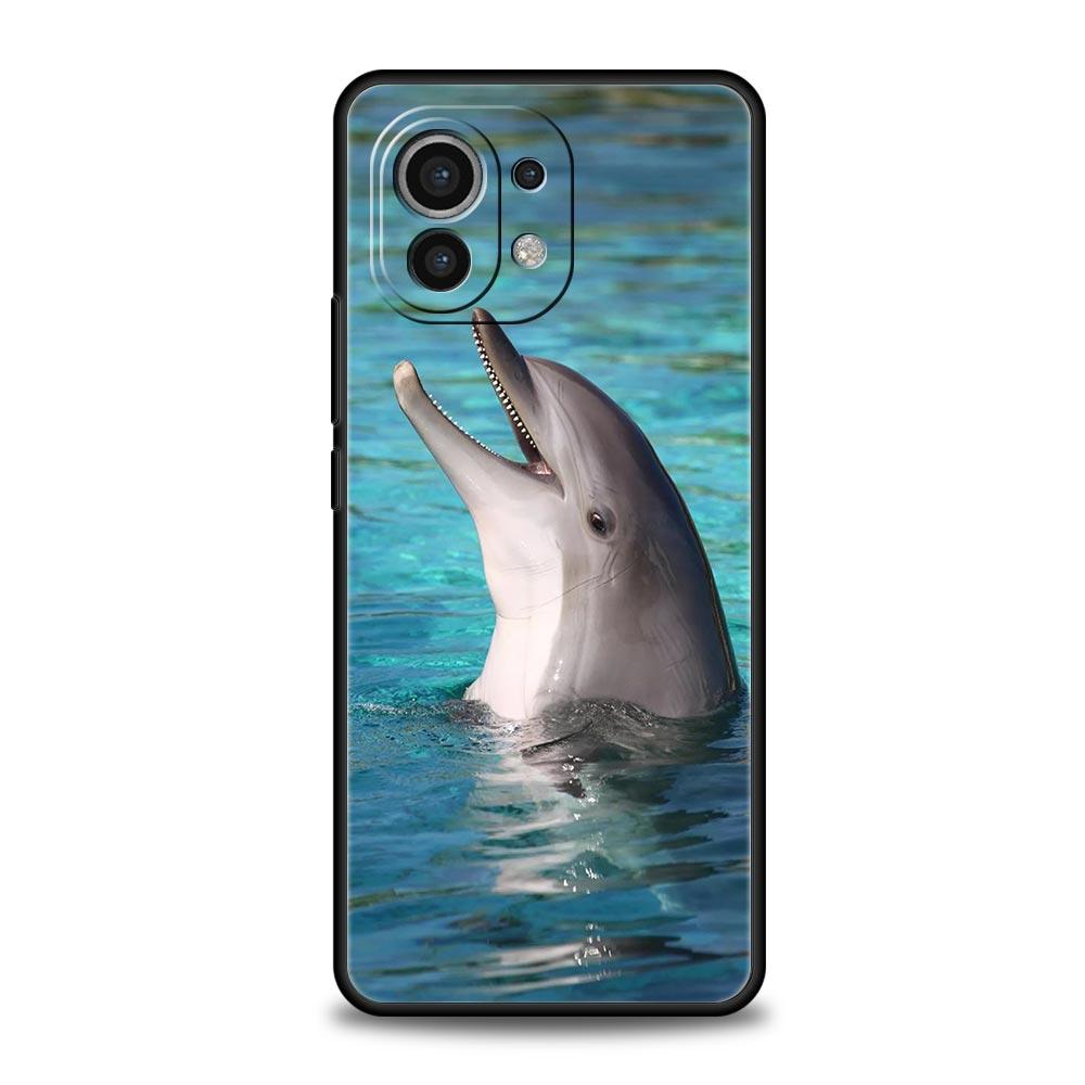 Ocean Animal Dolphin Phone Case For Xiaomi 12T 12 13 Pro Poco X3 NFC M3 F3 F4 M4 X4 Mi Note 10 11 Lite 10T 5G 11T 9T Soft Cover