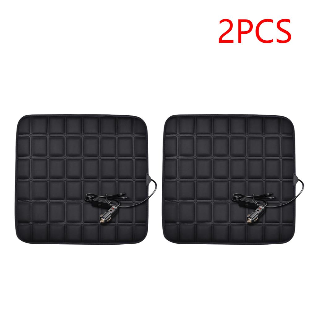1/2PCS Universal 12V Car Seat Heated Cover 3 Gear Adjustable Temperature Car Seat Heater USB Winter Car Seat Heating Pad
