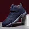 Autumn and winter new snow boots men and women middle-aged and elderly walking shoes high-top velvet cotton shoes couple cotton shoes