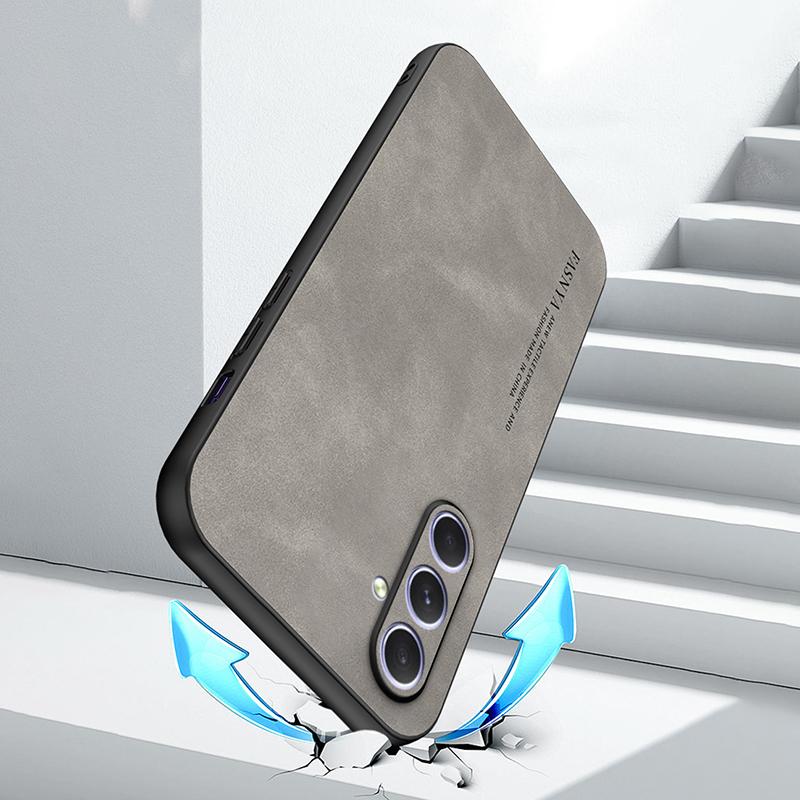 For Samsung Galaxy A24 4G (162.1 X 77.6 X 8.3mm) Case Anti-Drop PU+TPU Slim Phone Cover