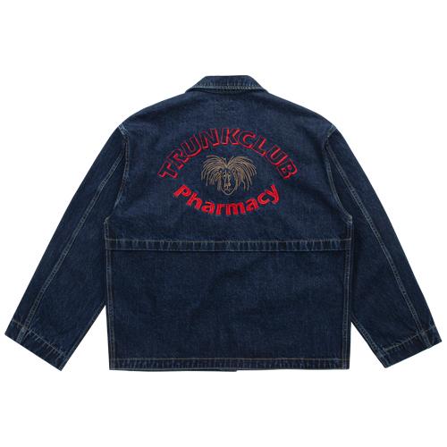 Out Of Trunk Trunk Pharmacy Embroidered Denim Jacket