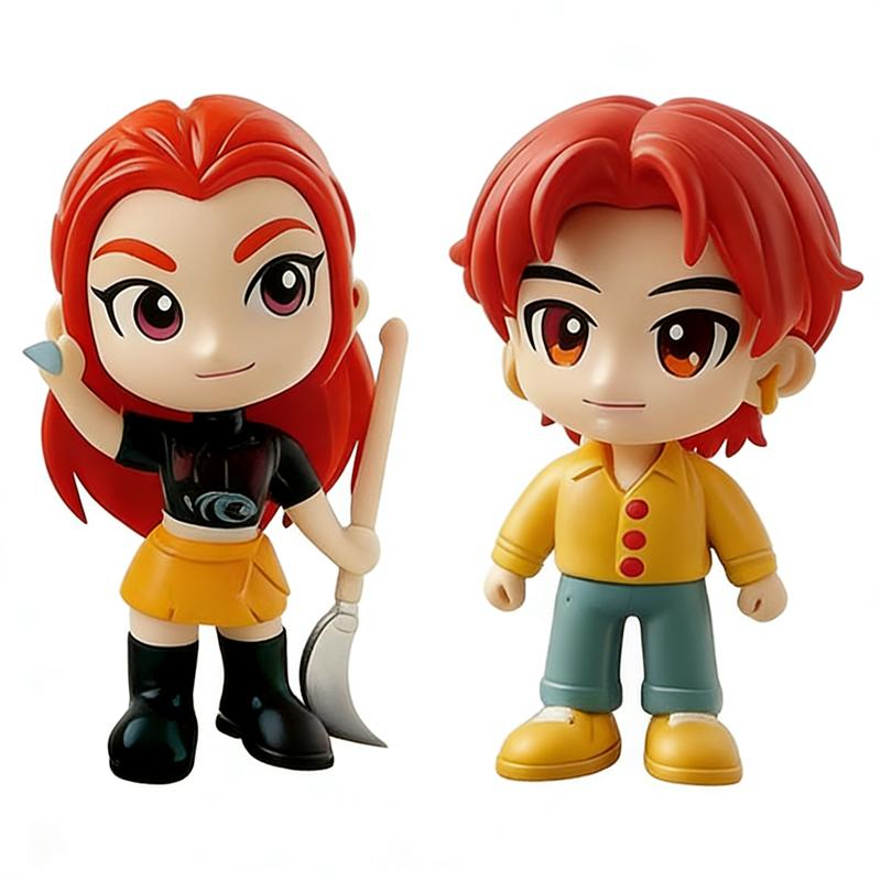 Beautiful Anime Q version Kpop Devil Hunter Blind Box Blind Bag Small statue Peripheral model Desktop Blind box decoration gift