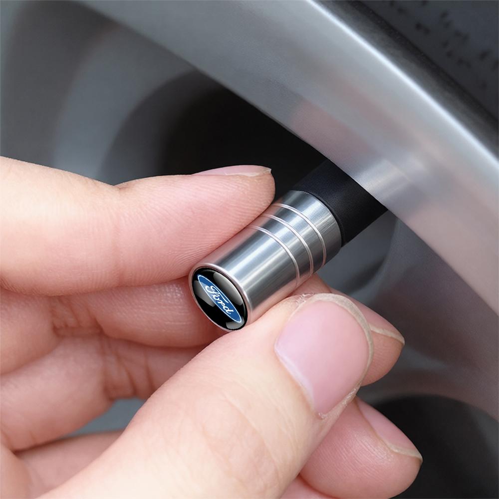 4Pcs Car Wheel Tire Valve Cap Tyre Rim Stem Cover Truck Accessory For Ford Ranger Focus Kuga Mustang S-MAX Mondeo Fusion Fiest knsh65
