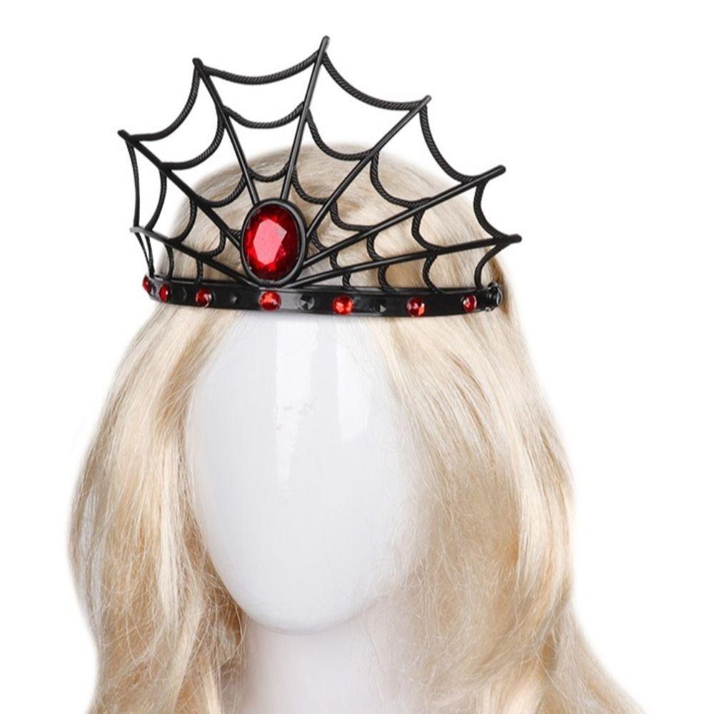 Gothic Spider Queen Crown Cosplay Halloween Headband Trendy Spider Web Headband  Carnival