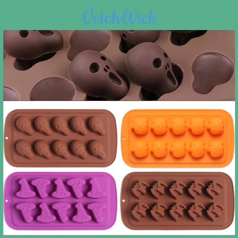 Premium Silicone Halloween Pumpkin Chocolate Mold For Candy Cookie And Ice Cube Creation