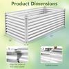 6x3x2ft Raised Garden Bed Large Metal Elevated Rectangular Planter Bed 271 Gallon Ccity Outdoor Planting Garden Box for Vegetab