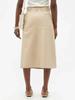 Handmade Real Soft Lambskin Leather Stylish BEIGE New Women's Skirt Party Formal