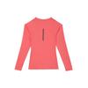 Adidas Logo Print Round Neck Long Sleeve T-Shirt Women Tops Vortex-Fluorescent-Red HD0645