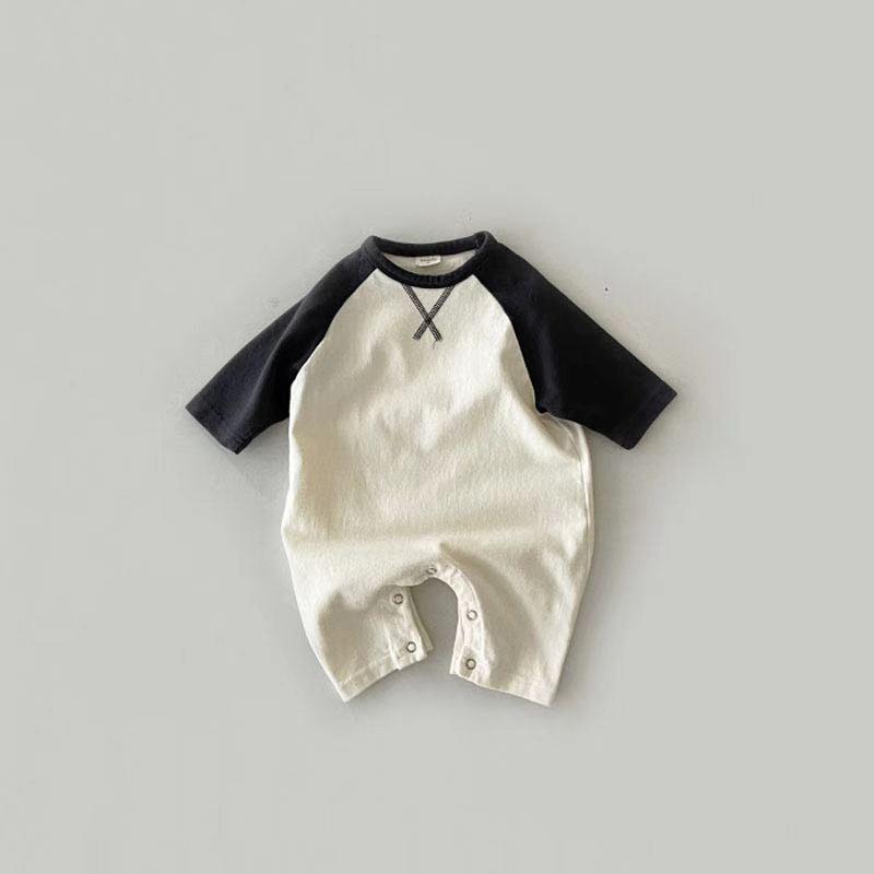 

Infant Korean-Style Unisex Long-Sleeve Jumpsuit - Comfortable and Stylish for Spring/Autumn 90 cm чёрный