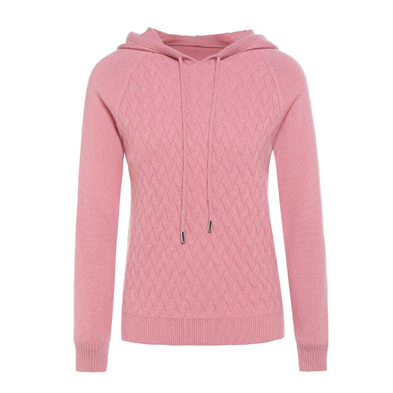 G·TENNA MHSH-315 Women's Hooded Cashmere Blend Pullover