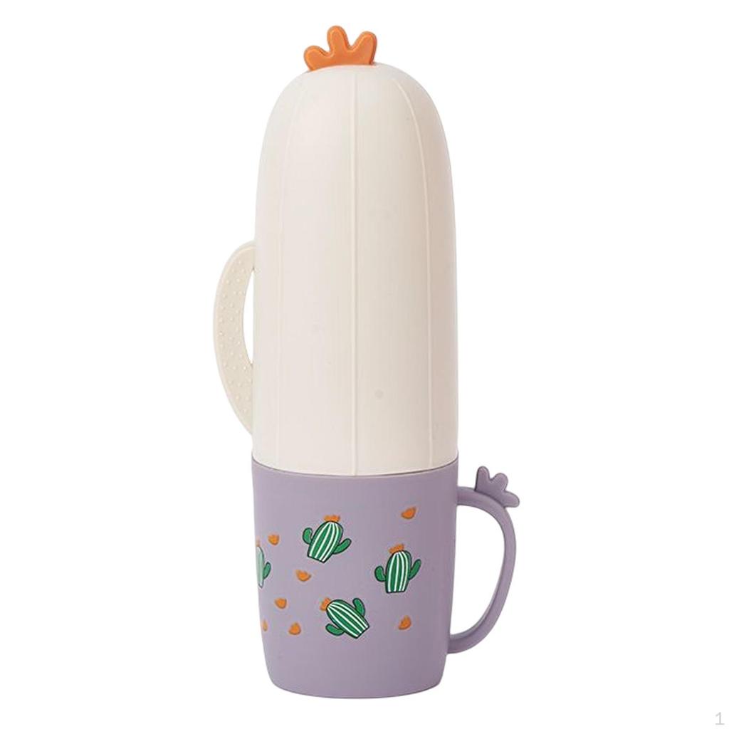 Multifunctional Travel Toothbrush Case Portable Towel Storage Box ,Wash Cup Cartoon Toothpaste
