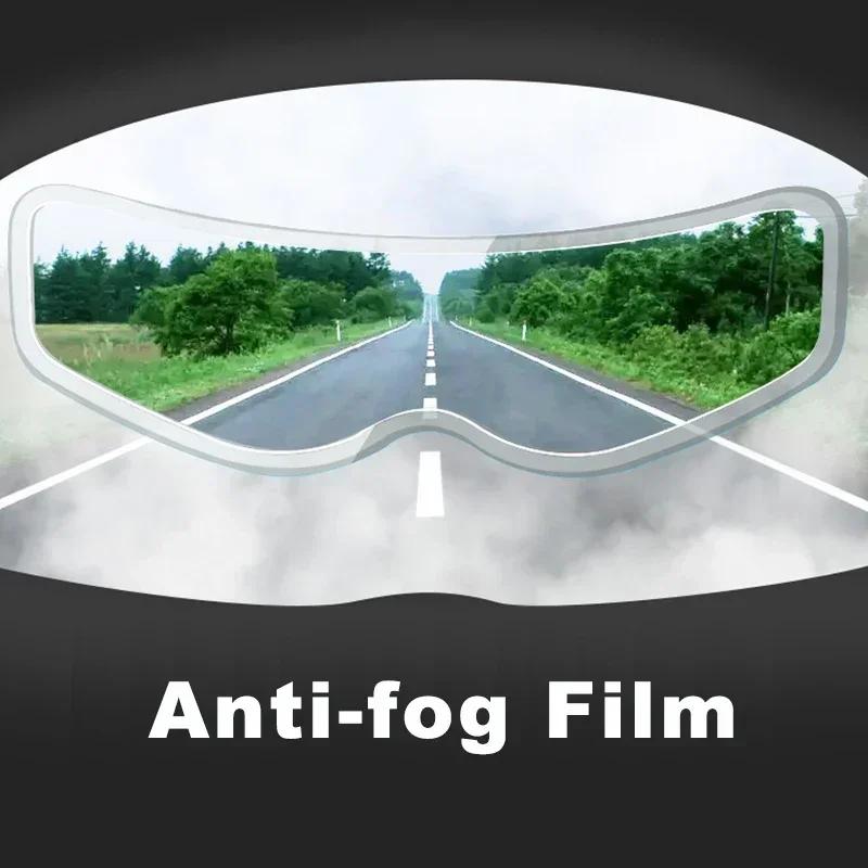2Pcs Universal Motorcycle Helmet Anti-fog Film and Rainproof Film Durable Nano Coating Sticker Film Helmet Accessories Helmet