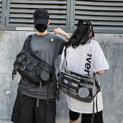Torba crossbody męska japońska Harajuku swobodna uniwersalna torba listonoszka funkcjonalna torba narzędziowa damska torba na ramię