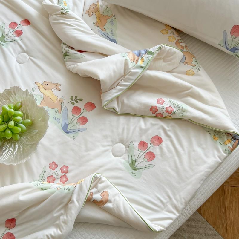 2025 Soft Milk Knit Cotton Soy Summer Cool Quilt