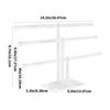 Stylish Acrylic Claw Clip Storage Stand 3 Tiers Transparent Rack for Displaying Hair Accessories Bedrooms Supplies