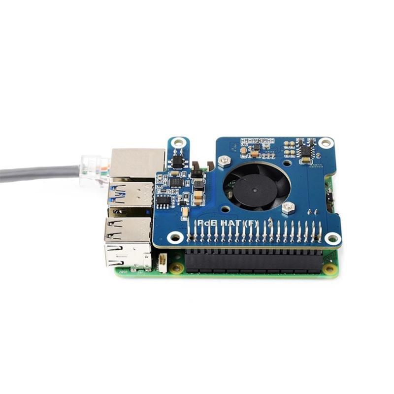 Power Over Ethernet (Poe) Expansion Board Suitable For RPI5, Supporting IEEE802.3af/At Networking Standard Power Module