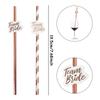 10pcs Single Party Disposable Decor Straws Team Bride To Be Wedding Party Creative Degradable Paper Straw Bachelor Party Favor