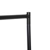 Metal Clothes Rack with Wheels, 150x60x170cm, Black