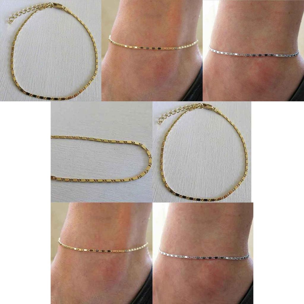 Premium Quality Simple Gold Plated Chain Anklet For Women With Timeless Appeal